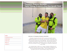 Tablet Screenshot of emergencyresponsespecialist.com